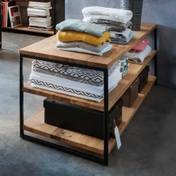 Wohnen 3 Böden Regal in 120 cm oder 160 cm Breite - Sluganov II