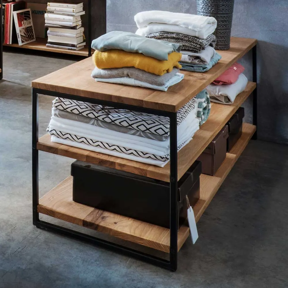 Wohnen 3 Böden Regal in 120 cm oder 160 cm Breite - Sluganov II