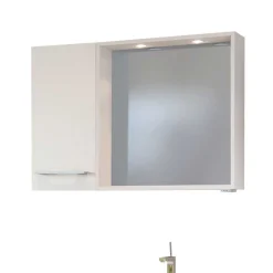 Wohnen Badezimmer Komplett*90 cm Bad Einrichtung Waschplatz - Enwicos (dreiteilig)