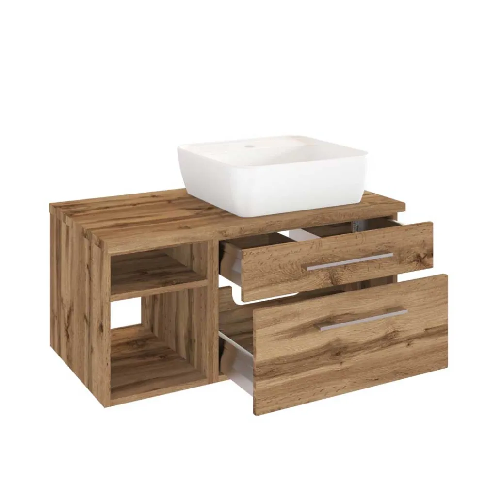 Wohnen Waschtisch|Waschbeckenunterschränke*90 cm Badschrank mit Becken rechts - Userina