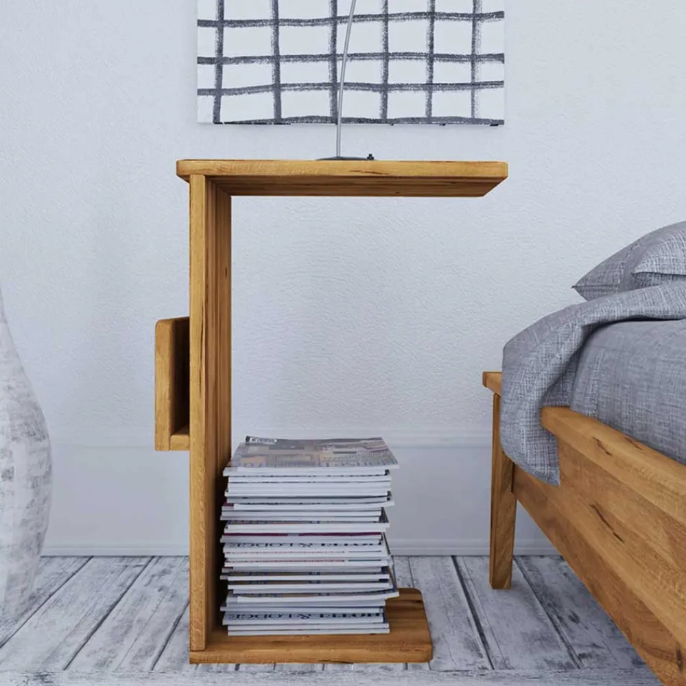 Wohnen 190 cm Bettanlage im Retro Design - Hardus (dreiteilig)