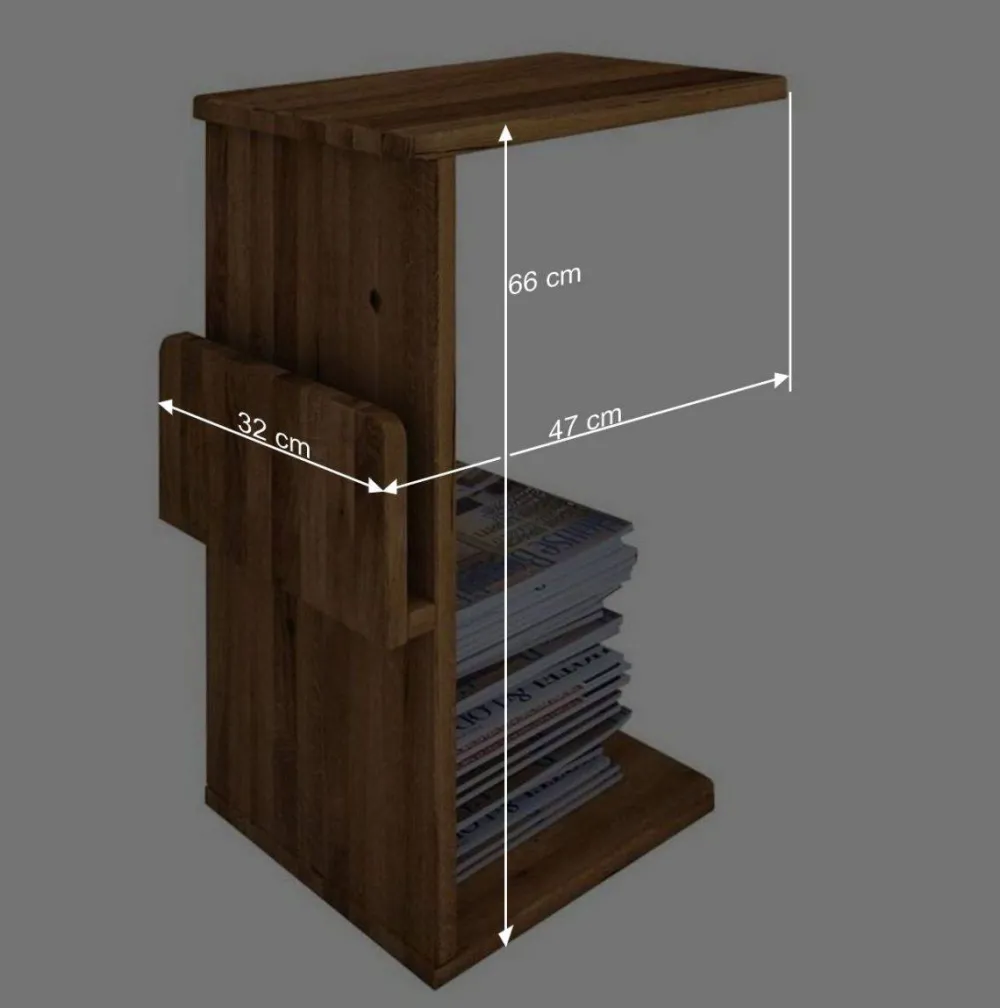 Wohnen 190 cm Bettanlage im Retro Design - Hardus (dreiteilig)