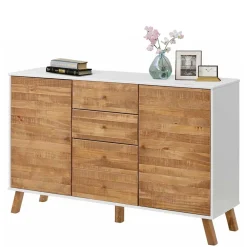 Wohnen Küchenschränke|Sideboards*130 cm breite Kommode im Skandi Design - Slogdan