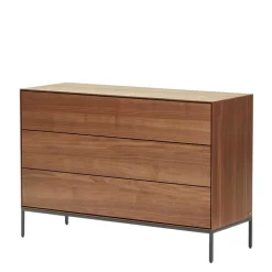 Wohnen Küchenschränke|Flurkommoden*110 cm breite Kommode mit drei Schubladen - Milena