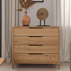 Wohnen 95 cm breite Kommode mit vier Schubladen - Laida