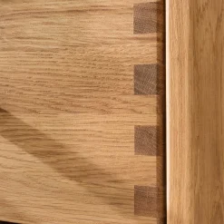 Wohnen Nachttische*46 cm breite Nachtkommode aus geölter Eiche - Teano