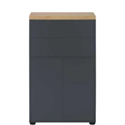Wohnen 60 cm breiter Badschrank in Anthrazit - Rigori