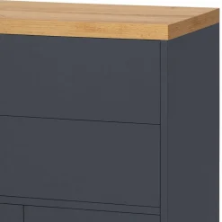 Wohnen 60 cm breiter Badschrank in Anthrazit - Rigori