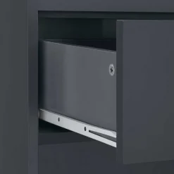 Wohnen 60 cm breiter Badschrank in Anthrazit - Rigori
