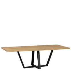 Wohnen 240 cm breiter Esszimmertisch aus Eichenholz - Serinina