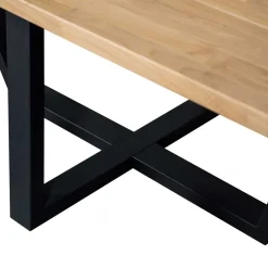 Wohnen 240 cm breiter Esszimmertisch aus Eichenholz - Serinina