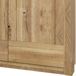 Wohnen 200 cm breiter Kleiderschrank 4-türig in Asteiche - Zamron