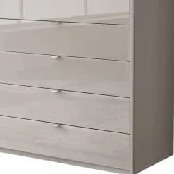 Wohnen 100 cm breiter Schlafzimmerschrank in Hellgrau - Nucina