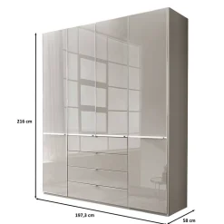 Wohnen 198 cm breiter Schrank fürs Schlafzimmer - Nucina