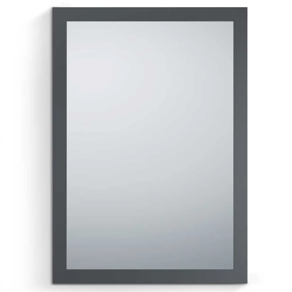 Wohnen Spiegel|Flurspiegel*48 cm breiter Spiegel in Anthrazit - Vertelli