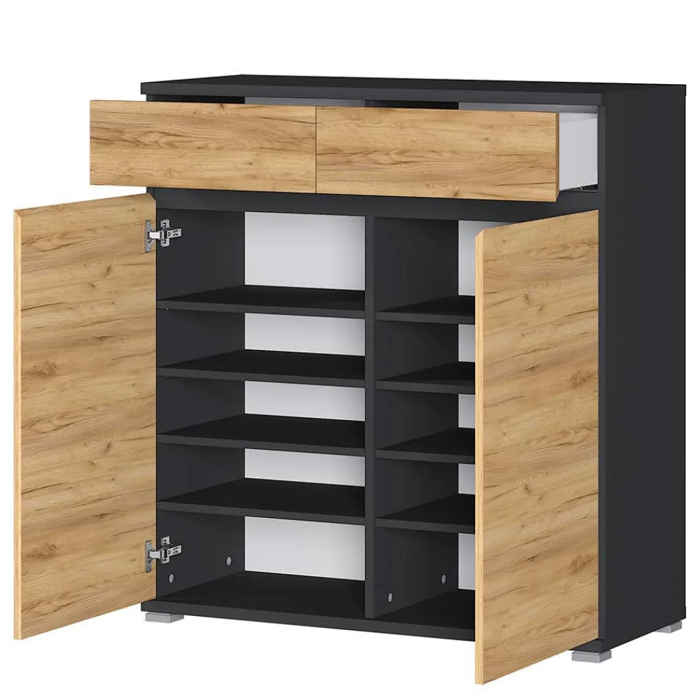 Wohnen 246 cm breites Flurmöbel Set modern - Orsecca (fünfteilig)