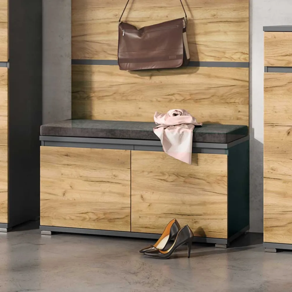 Wohnen 246 cm breites Flurmöbel Set modern - Orsecca (fünfteilig)