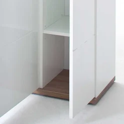Wohnen 120 cm breites Highboard in Weiß Glanz - Icadro II