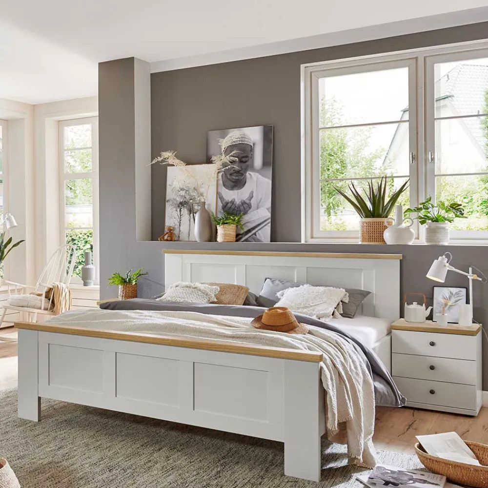 Wohnen Betten|Betten*160 cm breites Landhausbett in vier Längen - Ignacio