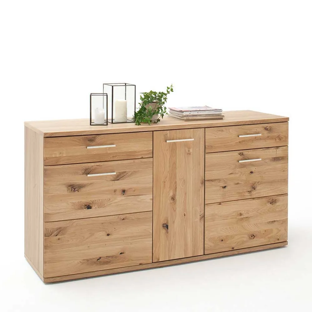 Wohnen 150 cm breites Sideboard aus Echtholz - Crokas