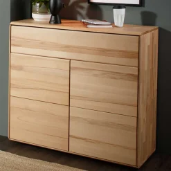 Wohnen 100 cm breites Vertiko aus Kernbuche massiv - Namgon