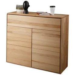 Wohnen 100 cm breites Vertiko aus Kernbuche massiv - Namgon