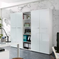 Wohnen 196 cm hohe Büro Schränke & Regal - Fidania I (dreiteilig)