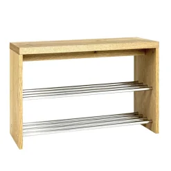 Wohnen 55 cm hohe Flur Bank Blacingo mit 2 Schuhablagen