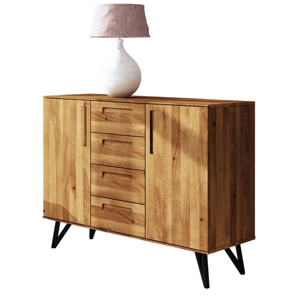 Wohnen 100 cm hohe Kommode mit vier Schubladen - Mandirov