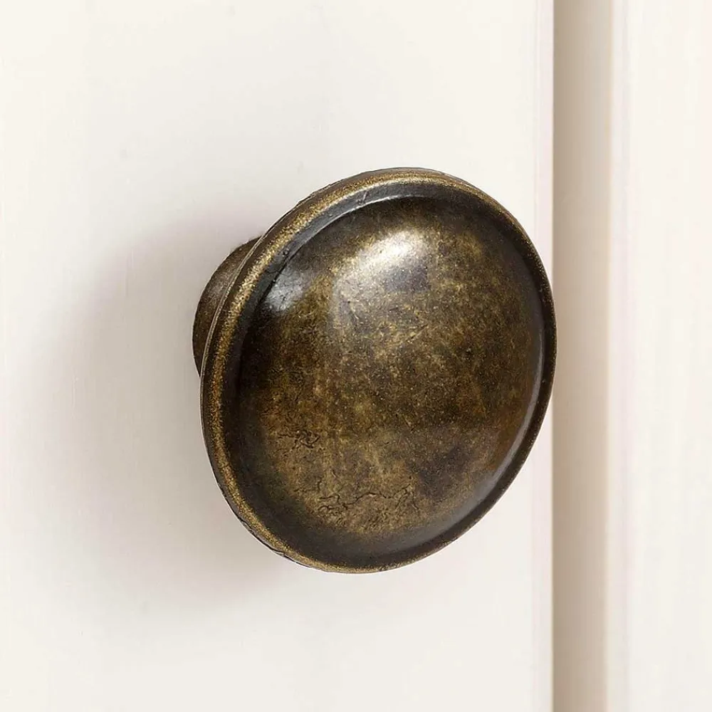 Wohnen Rattanmöbel|Esszimmer-Vitrinen*180 cm hohe Landhausvitrine in Weiß mit Beige - Isvair I