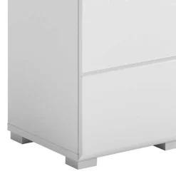 Wohnen Badschränke*79 cm hoher Bad Unterschrank in Weiß Hochglanz - Whale