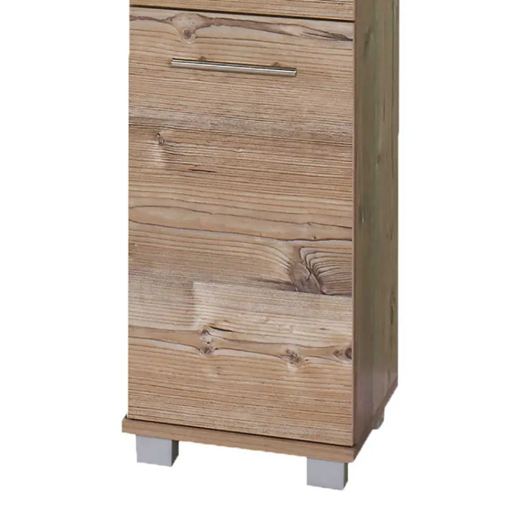 Wohnen Badschränke*117 cm hoher Badchrank in Fichtefarben - Dilvonda