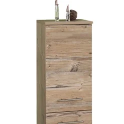 Wohnen Badschränke*117 cm hoher Badchrank in Fichtefarben - Dilvonda