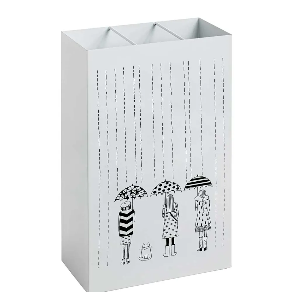 Wohnen 48 cm Hoher Schirmständer in Weiß - Morian