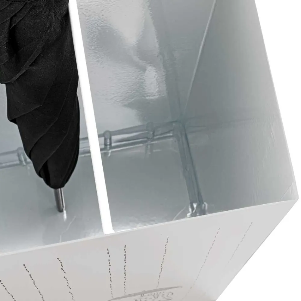 Wohnen 48 cm Hoher Schirmständer in Weiß - Morian