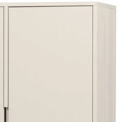 Wohnen Kommoden|Esszimmerschränke*149 cm hoher Schrank in Hellgrau - Lergavano