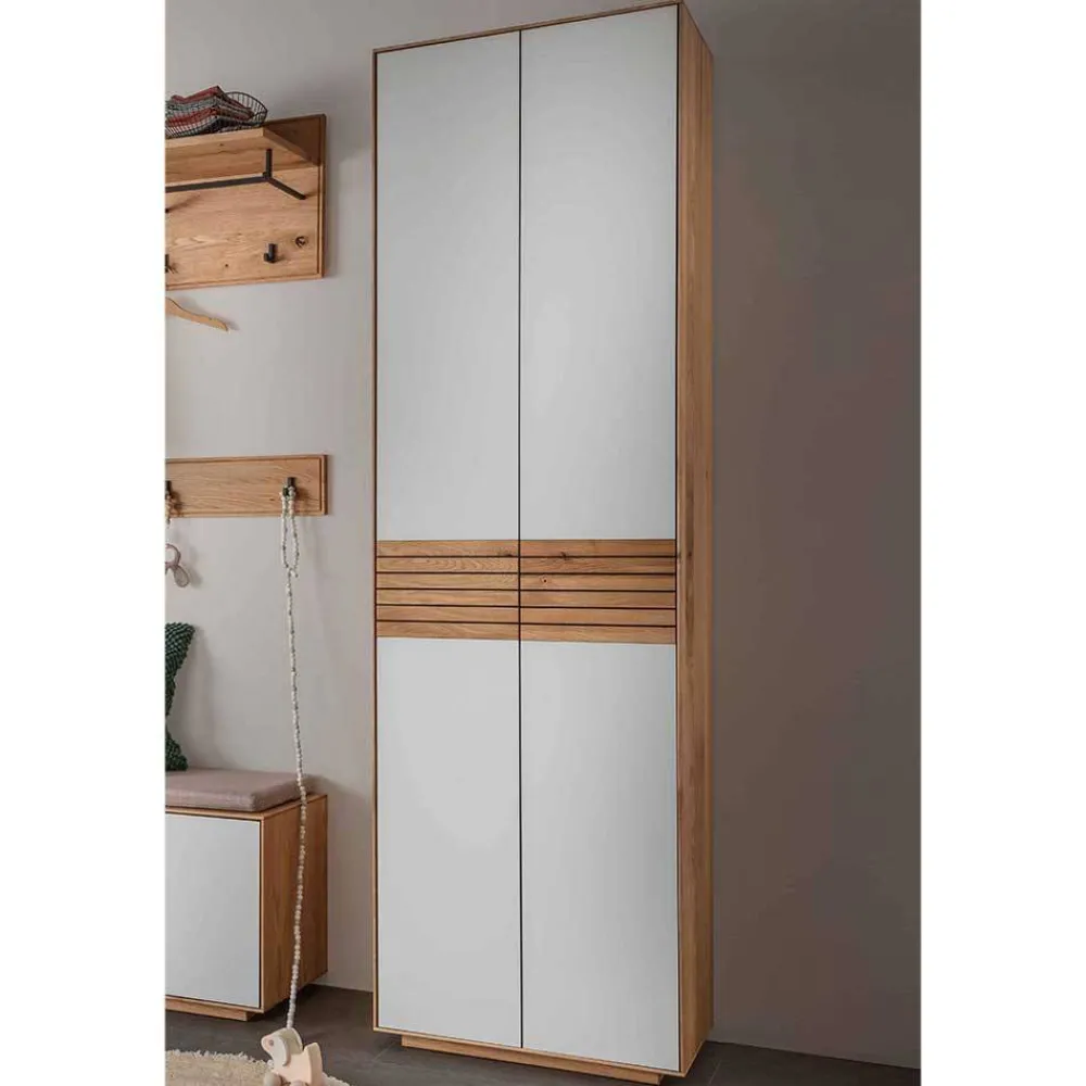 Wohnen 200 cm hoher Schuhschrank mit Doppeltür - Zonga