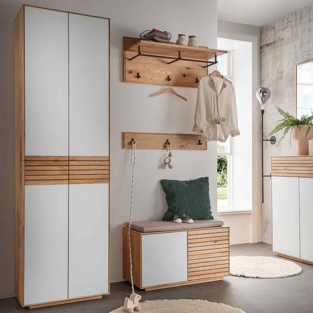 Wohnen 200 cm hoher Schuhschrank mit Doppeltür - Zonga