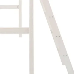 Wohnen Kindermöbel|Kinderbetten*175 cm hohes Hochbett mit Leiter in Weiß - Saludio