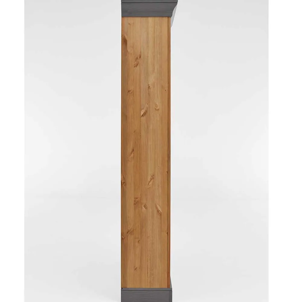 Wohnen 202 cm hohes Landhaus Bücherregal zweifarbig - Eshelas