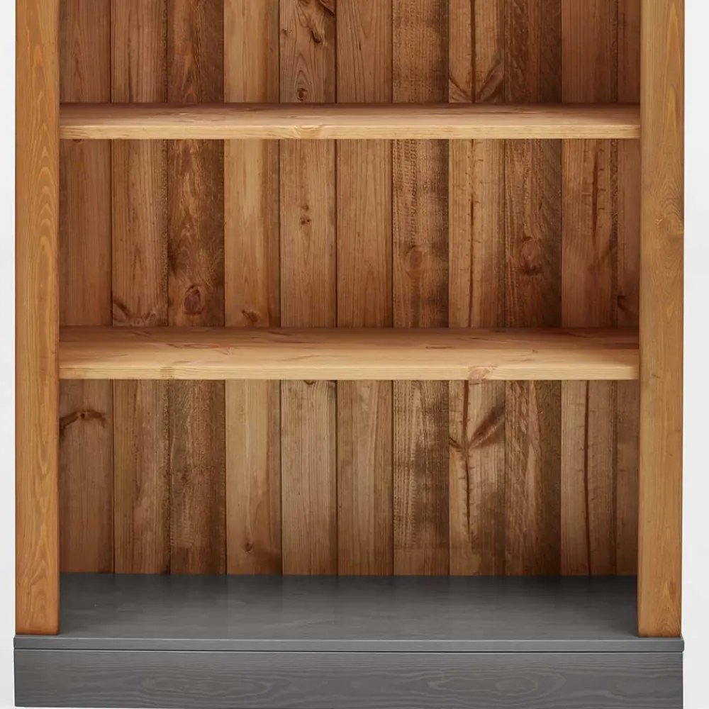 Wohnen 202 cm hohes Landhaus Bücherregal zweifarbig - Eshelas