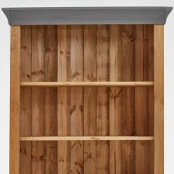 Wohnen 202 cm hohes Landhaus Bücherregal zweifarbig - Eshelas