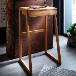 Wohnen 110 cm hohes Stehpult aus Wildeiche - Lissabon