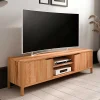 Wohnen 48 cm hohes TV Board aus Kernbuche Massivholz - Lana