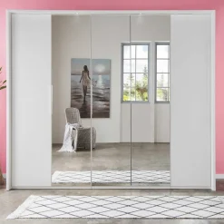 Wohnen Kleiderschränke|Kleiderschränke*250 cm Kleiderschrank mit Falt- und Drehtüren - Dastrata