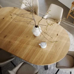 Wohnen Esszimmertische|Tische*135 cm runder Esstisch in modernem Design - Mocima