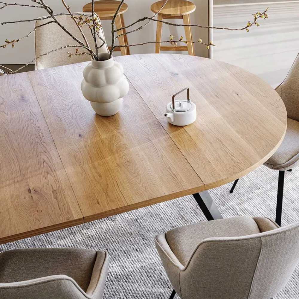 Wohnen Esszimmertische|Tische*135 cm runder Esstisch in modernem Design - Mocima