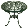 Wohnen Vintage Möbel|Metall-Gartenmöbel*70 cm runder Gartentisch in Grün aus Metall - Jenson
