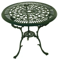 Wohnen Vintage Möbel|Metall-Gartenmöbel*70 cm runder Gartentisch in Grün aus Metall - Jenson