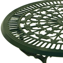 Wohnen Vintage Möbel|Metall-Gartenmöbel*70 cm runder Gartentisch in Grün aus Metall - Jenson